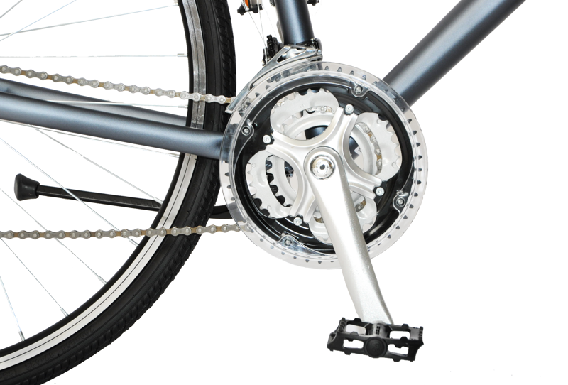 Ammaco Rapide 700c Sports Hybrid Bike Grey-2